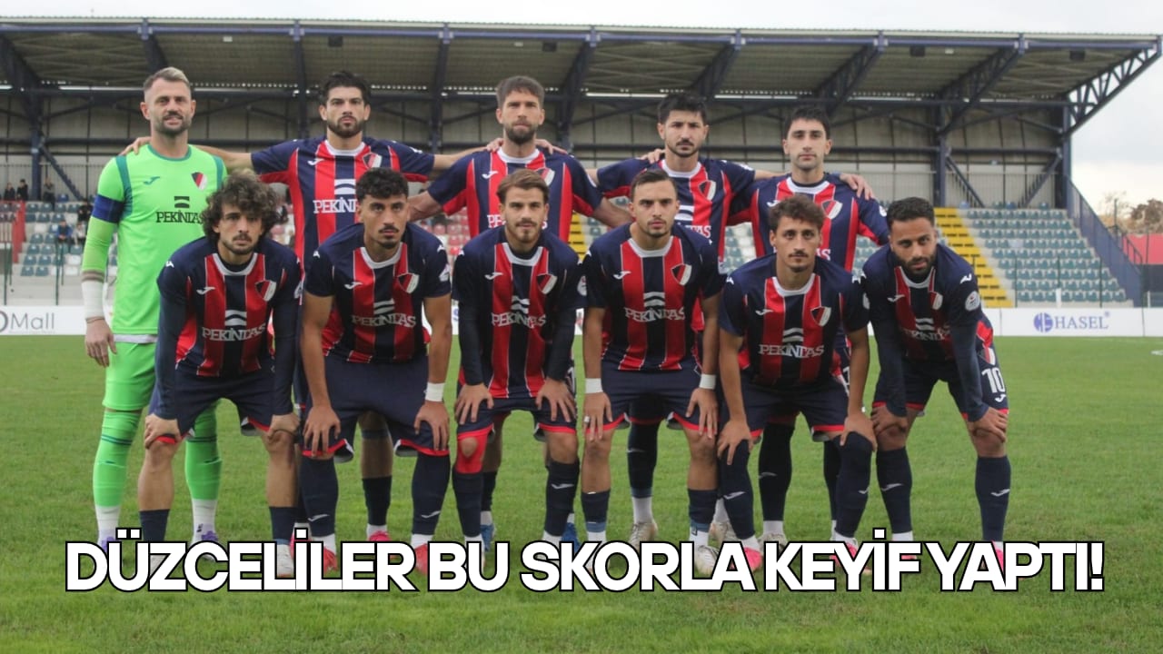 Düzcespor, Karabük İdmanyurdu'nu 4-1 mağlup ederek 3 puanı aldı