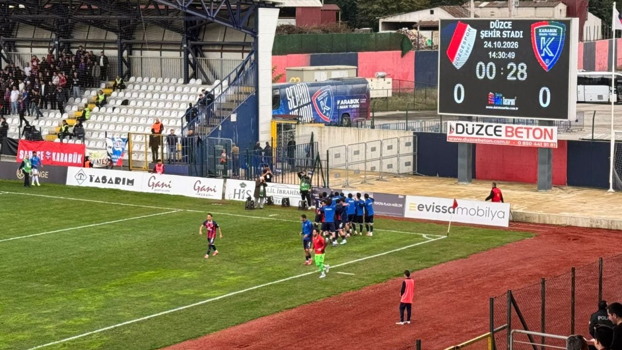 Düzcespor, Karabük İdmanyurdu'nu 4-1 Mağlup Ederek 3 Puanı Aldı